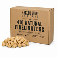 410 Natural Wood Wool Firelighters