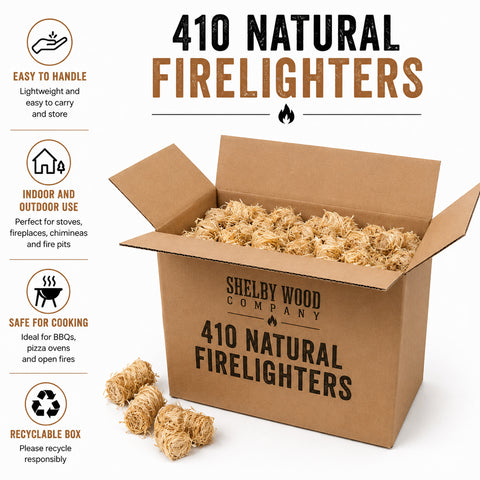 410 Natural Waxed Firelighters