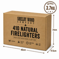 410 Natural Wood Wool Firelighters