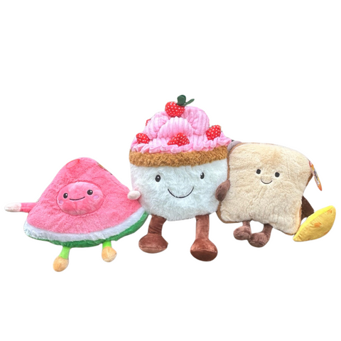 GREAT VALUE Super Cute Set of 3 Plush Soft Toys, Soft and Cuddly Plushies