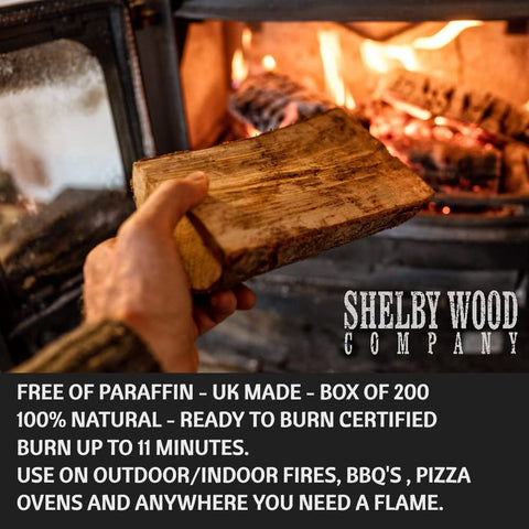 2000 Eco-Friendly Waxed Firelighters