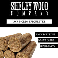 Hardwood Briquettes 290mm 20kg