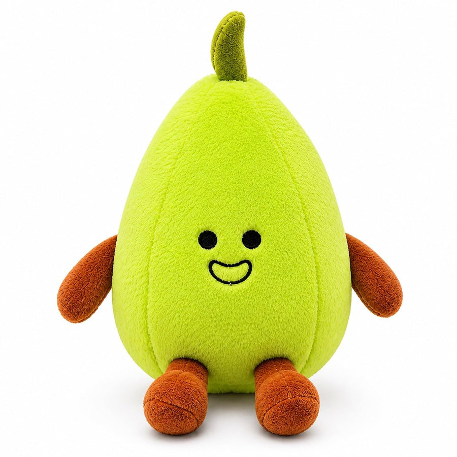 Cute Pear Plush Toy Soft Fruit Plushie 12 Inch Kids Gift