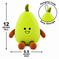 Cute Pear Plush Toy Soft Fruit Plushie 12 Inch Kids Gift