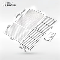 Folding Stainless-Steel Charcoal BBQ Grill & 50 Eco Firelighters