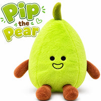 Cute Pear Plush Toy Soft Fruit Plushie 12 Inch Kids Gift