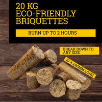 Hardwood Briquettes 290mm 20kg