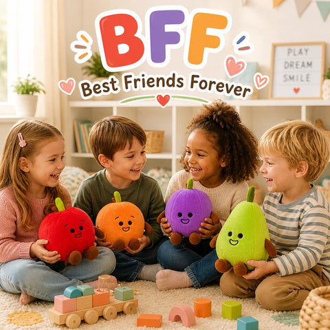 Cute Pear Plush Toy Soft Fruit Plushie 12 Inch Kids Gift