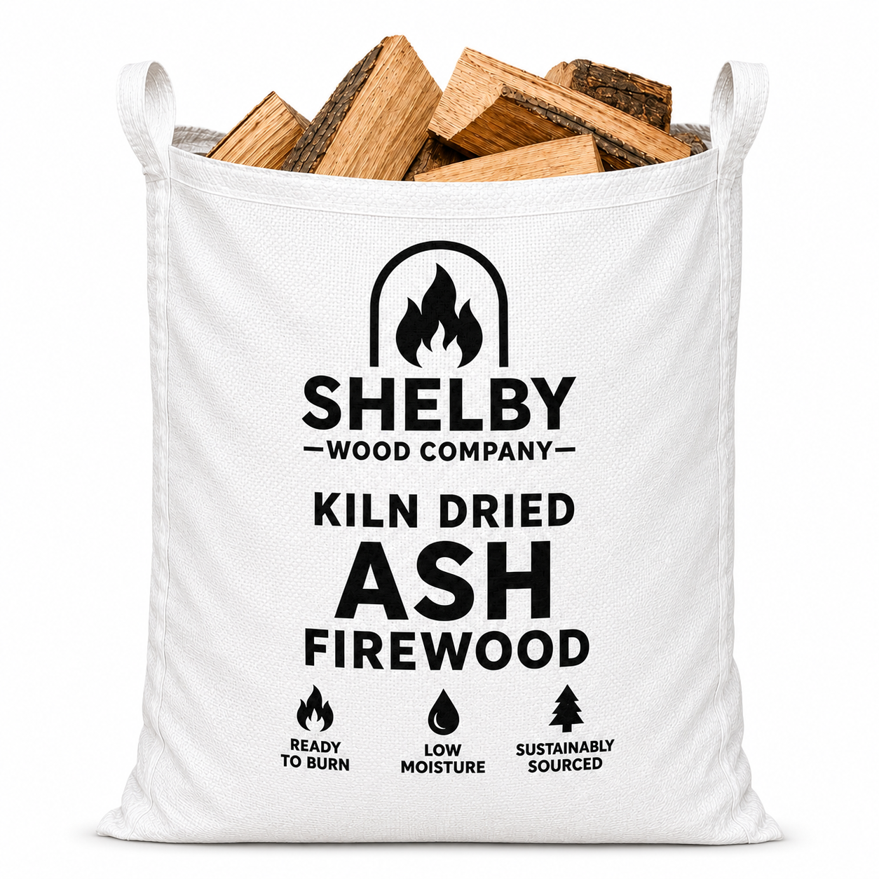 Kiln Dried Ash Firewood Logs 60L