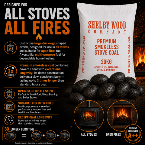 Premium smokeless coal ovoids for multi-fuel stoves - image 7