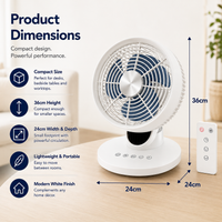 Premium Air Circulator Fan with Remote Control & Timer 6 Speed - image 3