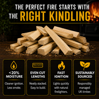 20kg Hardwood Briquettes and Kindling Wood Bundle