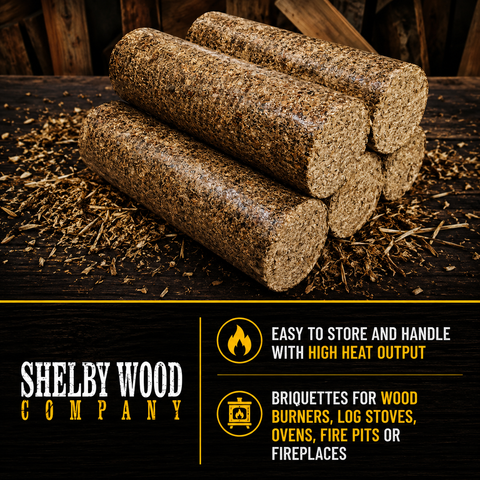 20kg Hardwood Briquettes + 1.3kg Kindling Wood Sticks Bundle