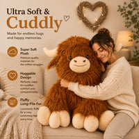 Giant Highland Cow Plush Soft Toy