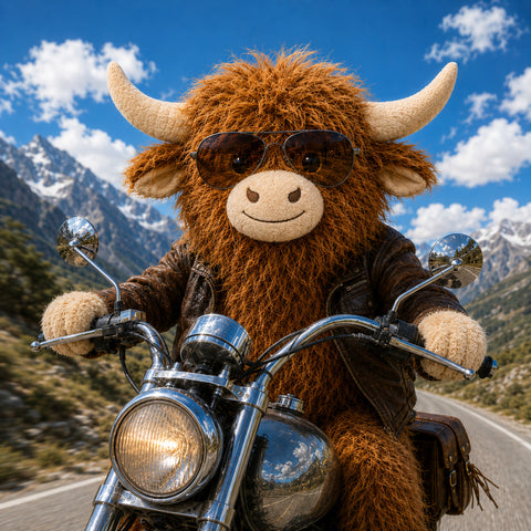 Giant Highland Cow Plush Soft Toy
