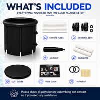 Cold Plunge Ice Bath Tub 415L XL Portable Recovery Tub with Lid - image 6