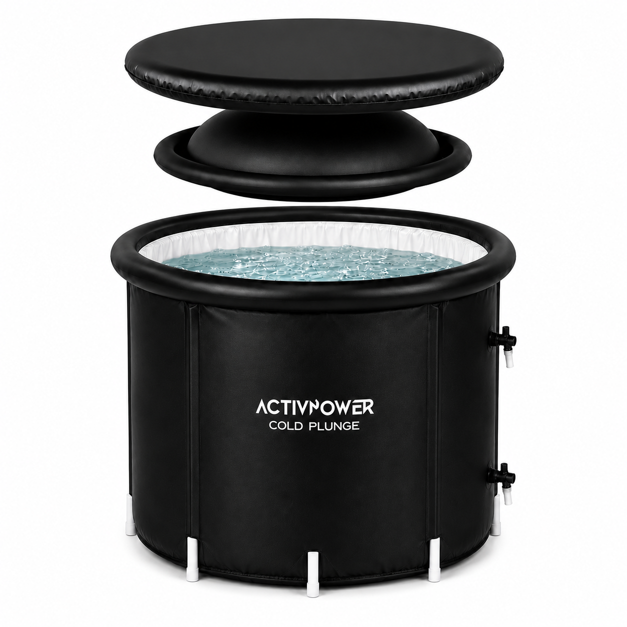 Cold Plunge Ice Bath Tub 415L XL Portable Recovery Tub with Lid