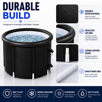Cold Plunge Ice Bath Tub 415L XL Portable Recovery Tub with Lid - image 4