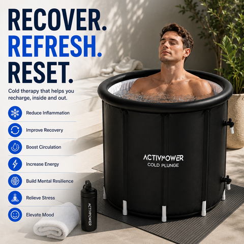 Cold Plunge Ice Bath Tub 415L XL Portable Recovery Tub with Lid