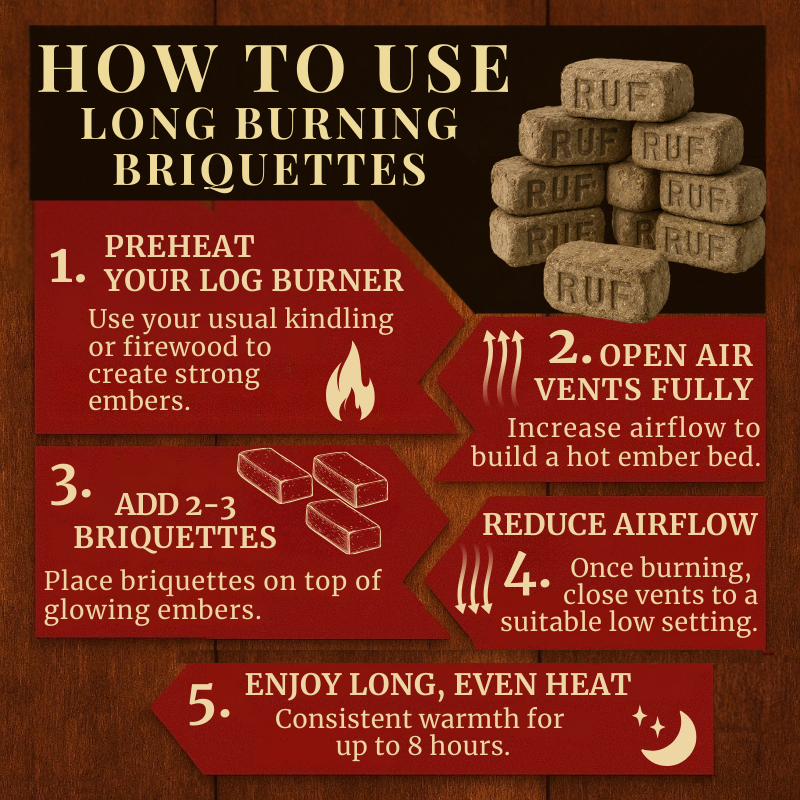 Long Burning Briquettes