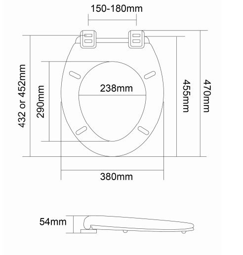 Round PP Toilet Seat