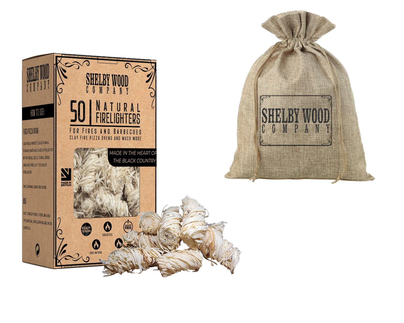 50 Eco-Friendly Waxed Firelighters