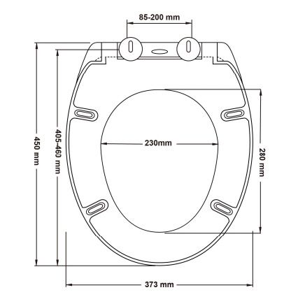 Round Urea Toilet Seat