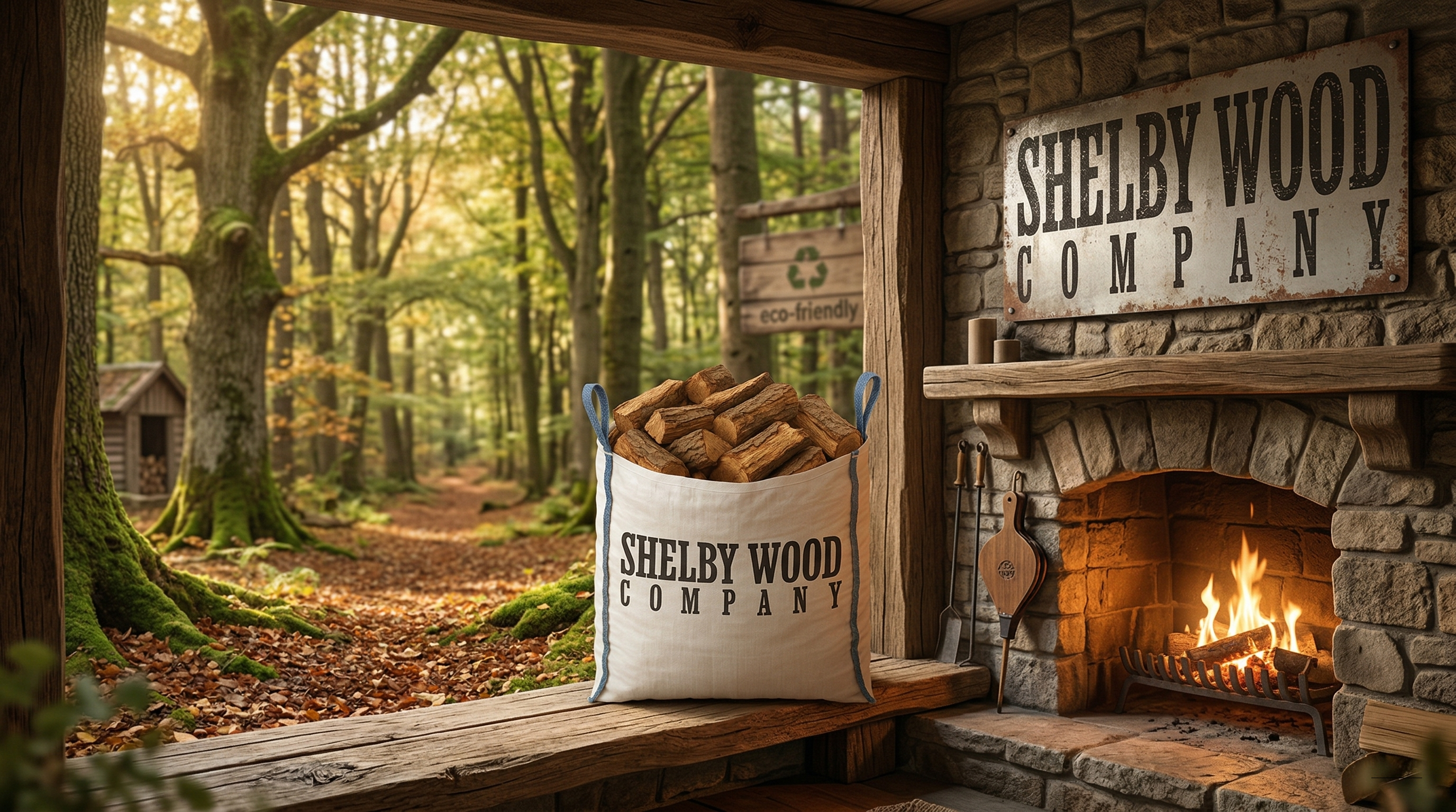 Shelby Wood Company eco-friendly firewood brand scene